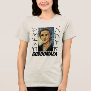 OG MOMOKO HEAD VINTAGE COLOR FRONT VIEW Tri-Blend SHIRT