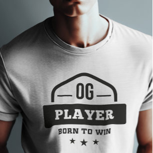 OG Player Born to Win Vintage Gaming Community T-Shirt