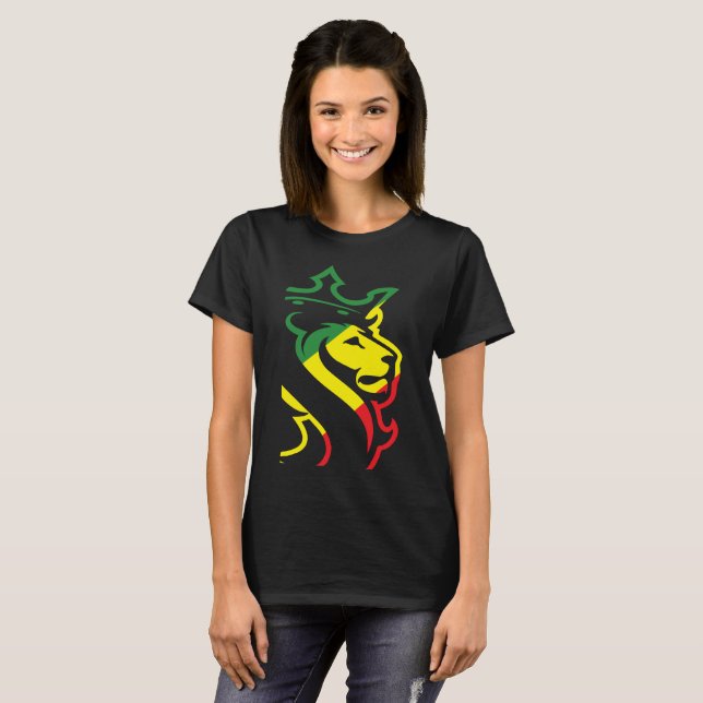 OGABEL OG ABEL BIG LION RASTA JAMAICAN WEED HYPE D T-Shirt (Front Full)