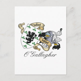 O'Gallagher Family Crest Postcard