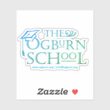 Ogburn School Clear Logo Sticker