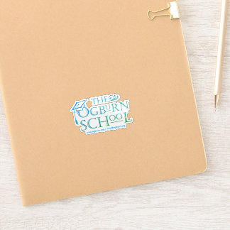 Ogburn School White Background Logo Sticker