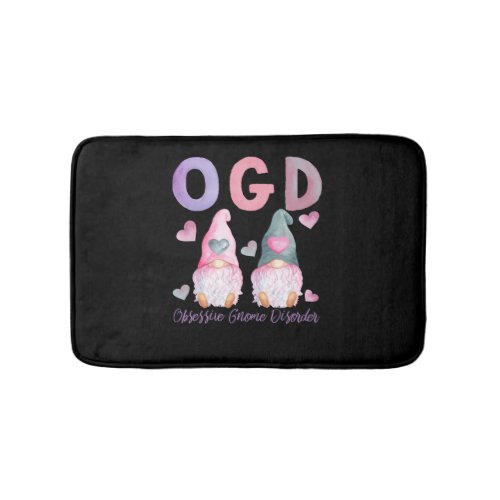 OGD _ Obsessive Gnome Disorder _ Cute Watercolor G Bath Mat