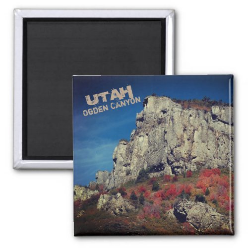 Ogden Canyon Norther Utah Rock Cliffs Magnet