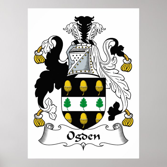 Ogden Family Crest Print