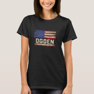 OGDEN Last Name Shirt OGDEN Name American Flag