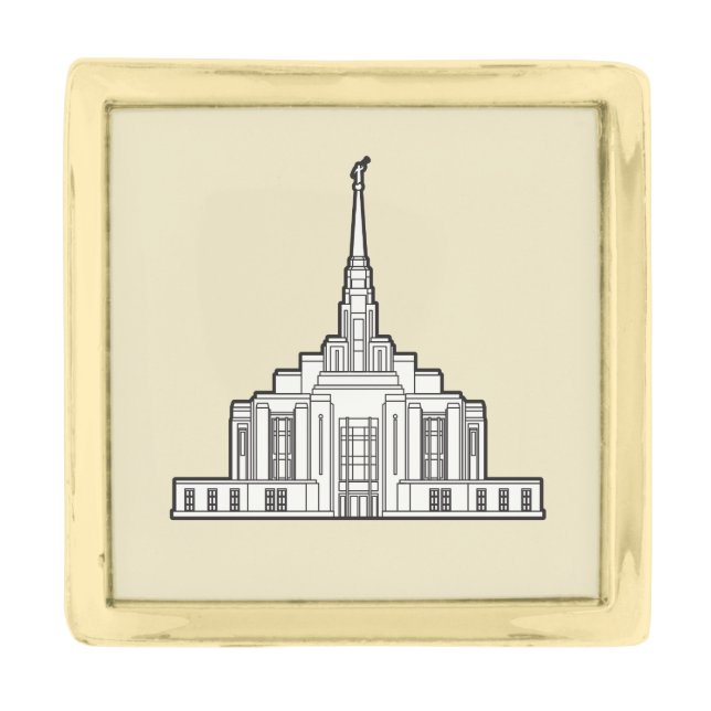 Ogden LDS temple lapel pin / tie tack (Front)