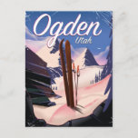 ogden, Utah Ski poster Postcard