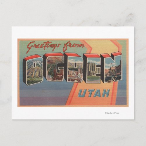 Ogden UtahLarge Letter ScenesOgden UT 3 Postcard