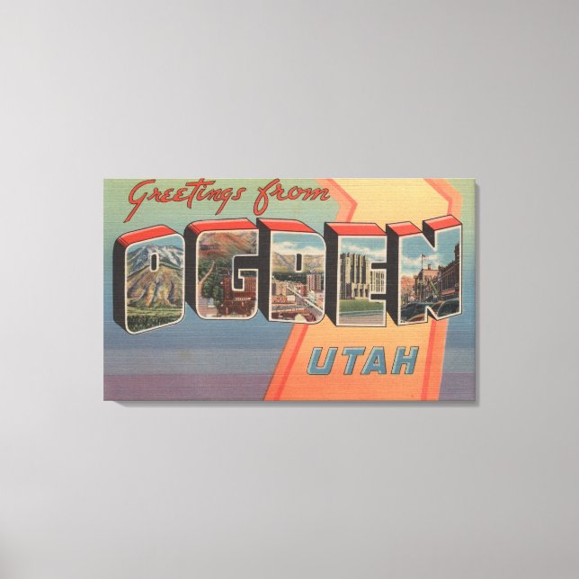 Ogden, UtahLarge Letter ScenesOgden, UT Canvas Print (Front)