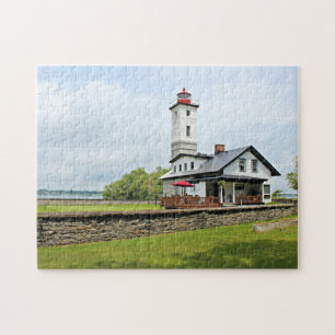 Ogdensburg Harbor Lighthouse, New York Jigsaw Puzzle