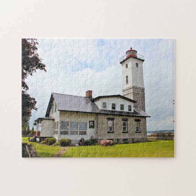 Ogdensburg Harbor Lighthouse, New York Puzzle (Horizontal)