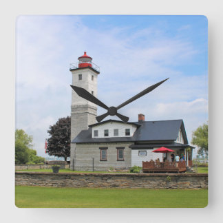 Ogdensburg Harbor Lighthouse, New York Wall Clock