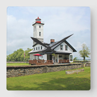 Ogdensburg Harbor Lighthouse, New York Wall Clock