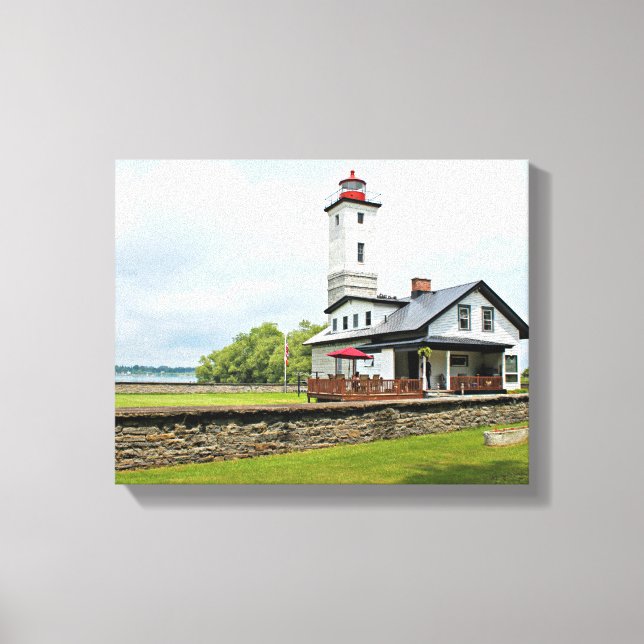 Ogdensburg Harbor Lighthouse, NY Wrapped Canvas Print (Front)