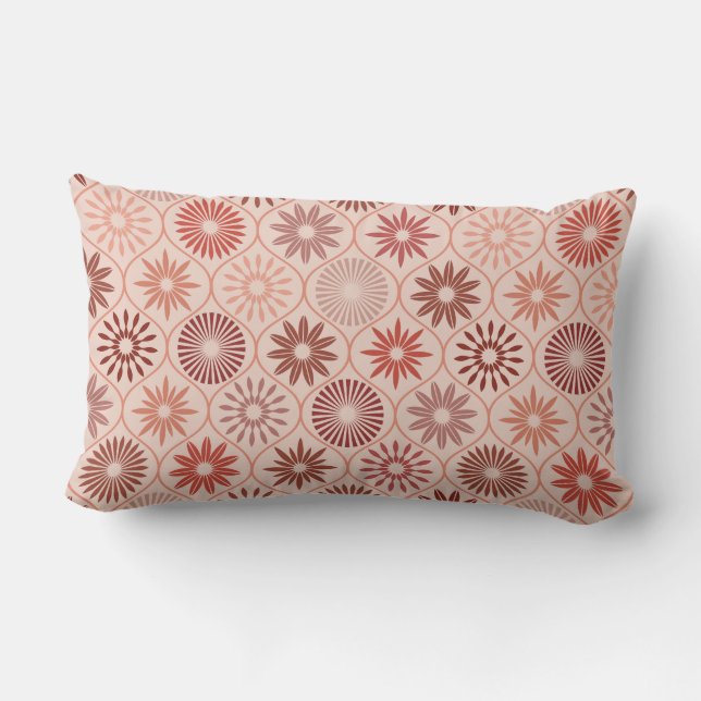 Ogee Boho flowers Lumbar Pillow (Back)