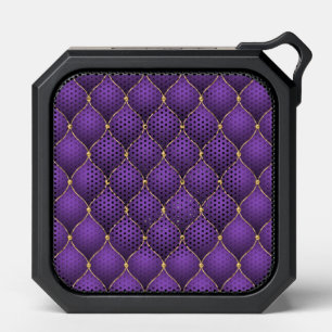 Ogee Gold Diamond Tufted Purple Bluetooth Speaker