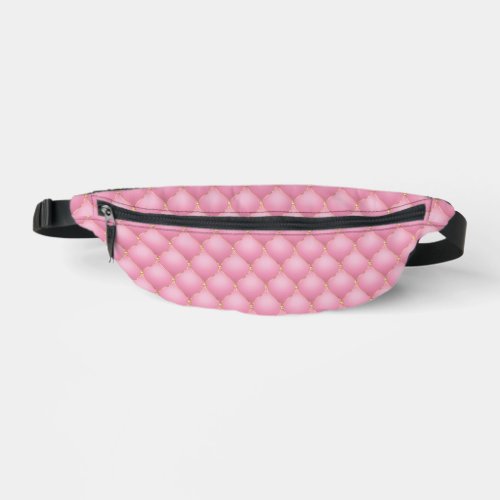 Ogee Gold Diamonds Tufted Light Pink Fanny Pack