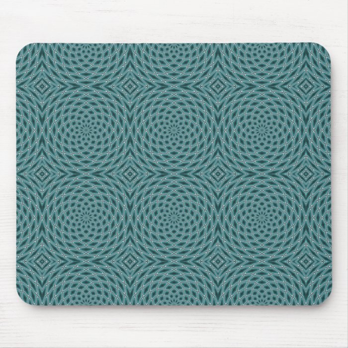 Ogee Ocean Spiral Rosettes Mouse Mats