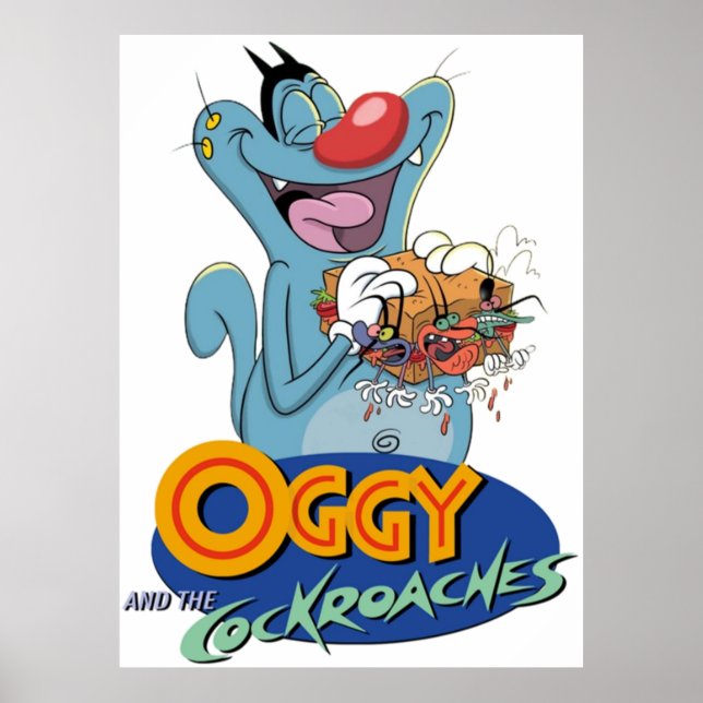 Oggy and the cockroaches  poster (Front)