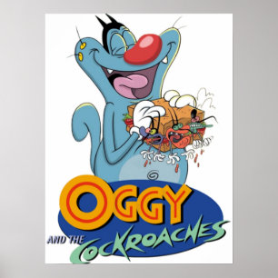 Oggy and the cockroaches poster