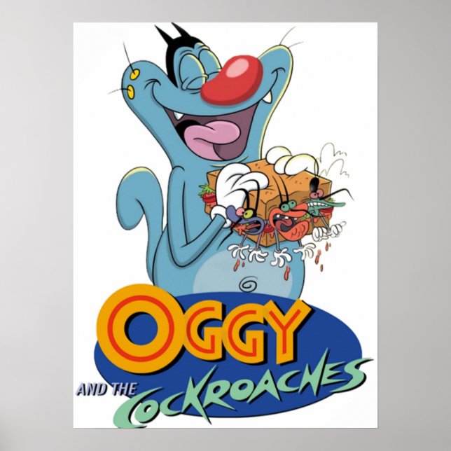 Oggy and the cockroaches  poster (Front)