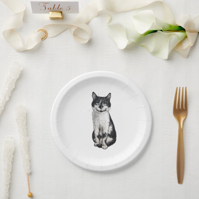 Ogie the cat paper plates (Wedding)