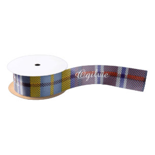 Ogilvie clan Plaid Scottish tartan Satin Ribbon