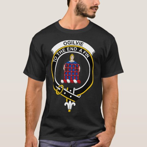 Ogilvie Ogilvy Crest Tartan Clan Scottish Clan 1 T_Shirt