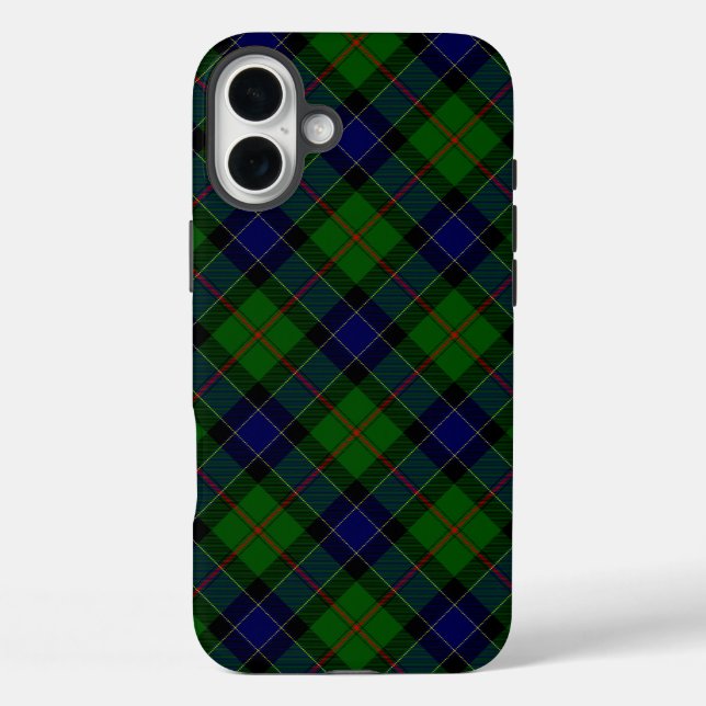 Ogilvie tartan blue green plaid Case-Mate iPhone case (Back)