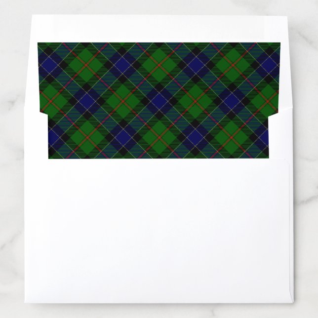 Ogilvie tartan blue green plaid envelope liner (In Envelope)