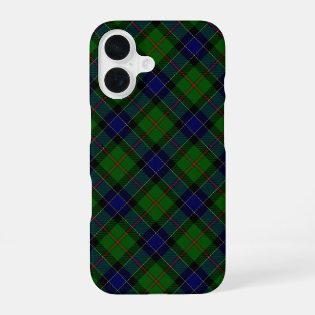 Ogilvie tartan blue green plaid iPhone case (Back)