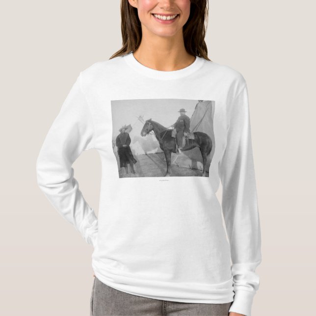 Oglala Chief "Rocky Bear" with White T-Shirt (Front)
