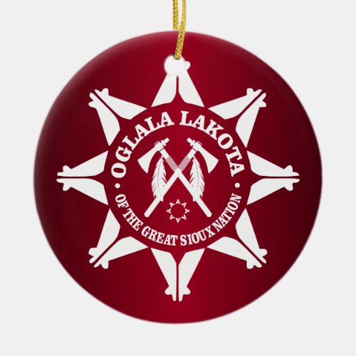 Oglala Lakota Ceramic Ornament