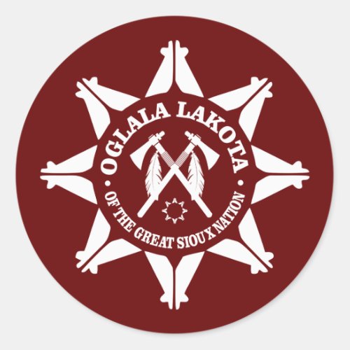 Oglala Lakota Classic Round Sticker