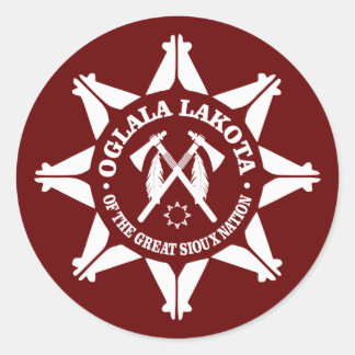 Oglala Lakota Classic Round Sticker