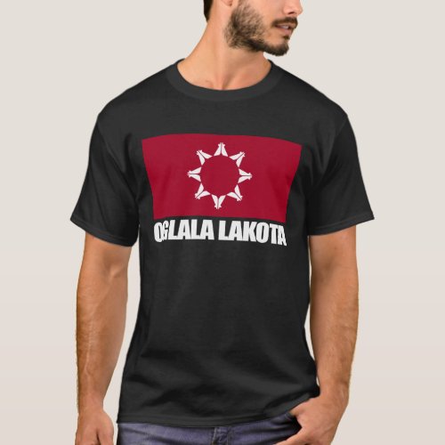 Oglala Lakota Flag Apparel T_Shirt