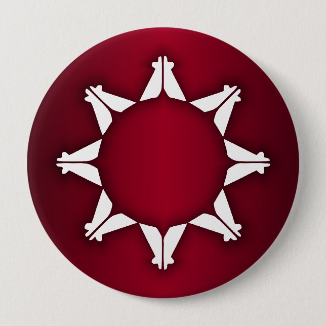 Oglala Lakota Flag Button (Front)