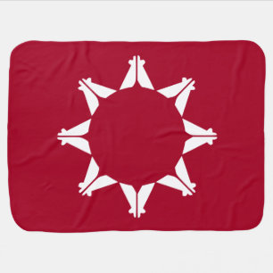 Oglala Lakota Sioux Flag Baby Blanket