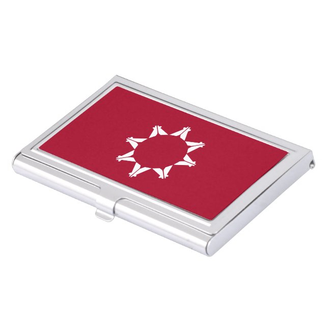 Oglala Lakota Sioux Flag Business Card Case (Front)