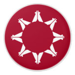 Oglala Lakota Sioux Flag Ceramic Knob