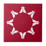 Oglala Lakota Sioux Flag Ceramic Tile