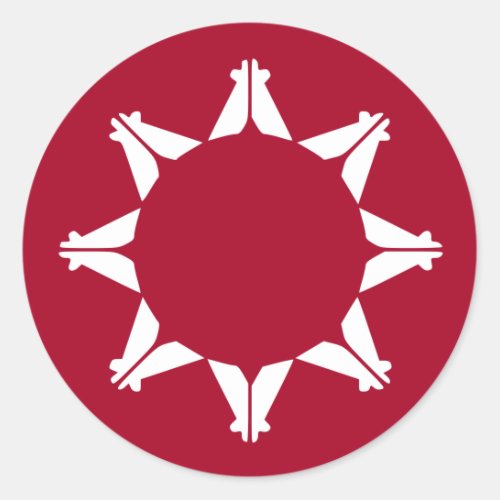 Oglala Lakota Sioux Flag Classic Round Sticker