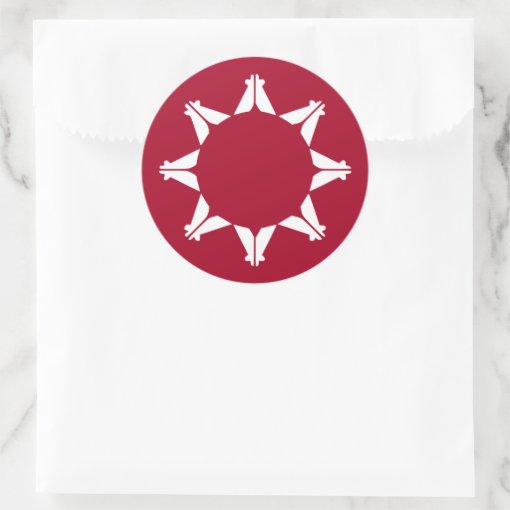 Oglala Lakota Sioux Flag Classic Round Sticker Zazzle