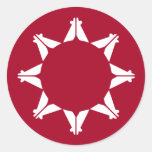 Oglala Lakota Sioux Flag Classic Round Sticker