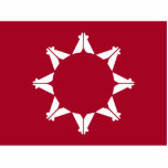 Oglala Lakota Sioux Flag Cutout<br><div class="desc">Pine Ridge Flag. Oglala Lakota Sioux Flag. South Dakota Native American flag.</div>