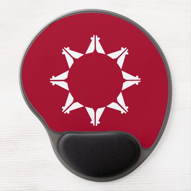 Oglala Lakota Sioux Flag  Gel Mouse Pad (Front)