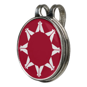 Oglala Lakota Sioux Flag Golf Hat Clip