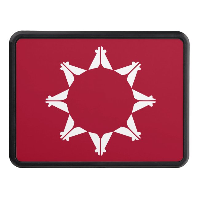 Oglala Lakota Sioux Flag Hitch Cover (Front)