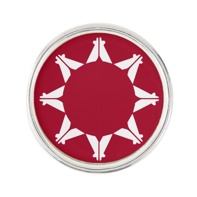 Oglala Lakota Sioux Flag Lapel Pin (Front)